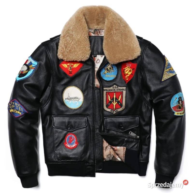 Nowa męska kurtka skórzana Top Gun w kolorze Warszawa