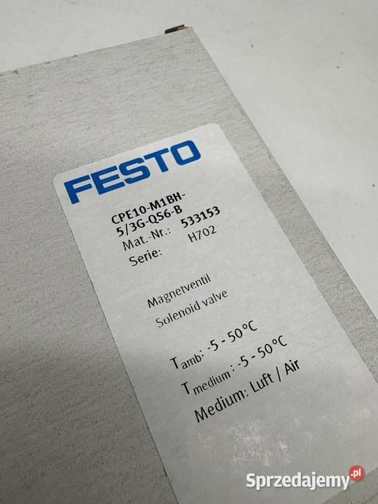 Festo CPE10M1BH53GQS6B 533153 Elektrozawór Warszawa sprzedam