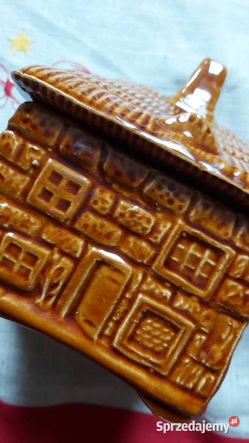 Ceramiczny pojemnik na miód domek prezent Zgierz sprzedam