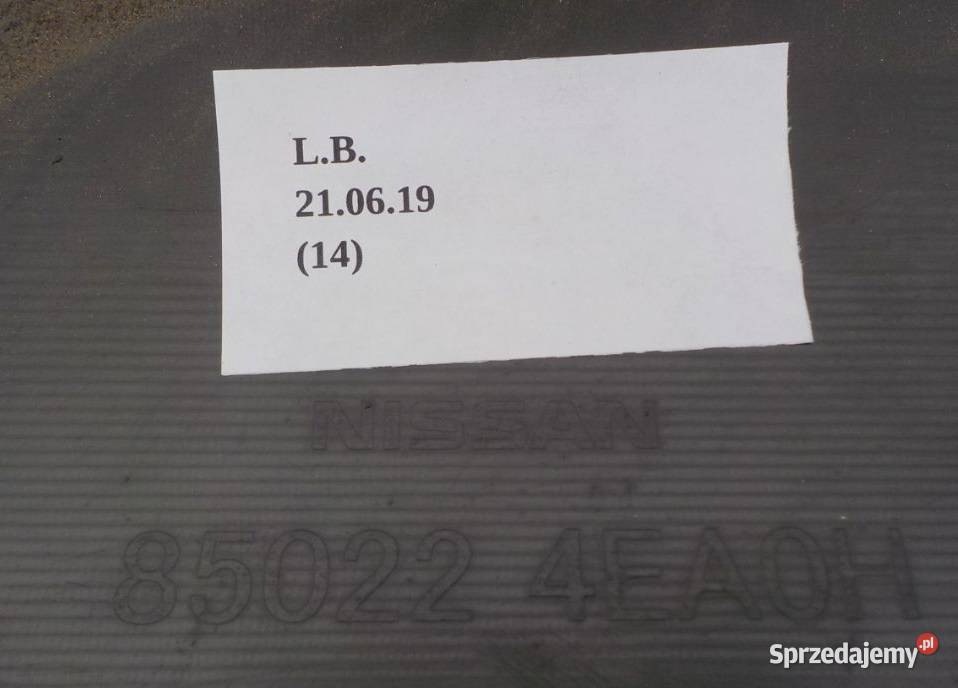 ZDERZAK TYLNY TYŁ NISSAN QASHQAI J11 II 2 1417 osobowe Nowy Tomyśl