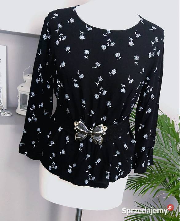 Koszula bluzka kwiatki biały Łódź