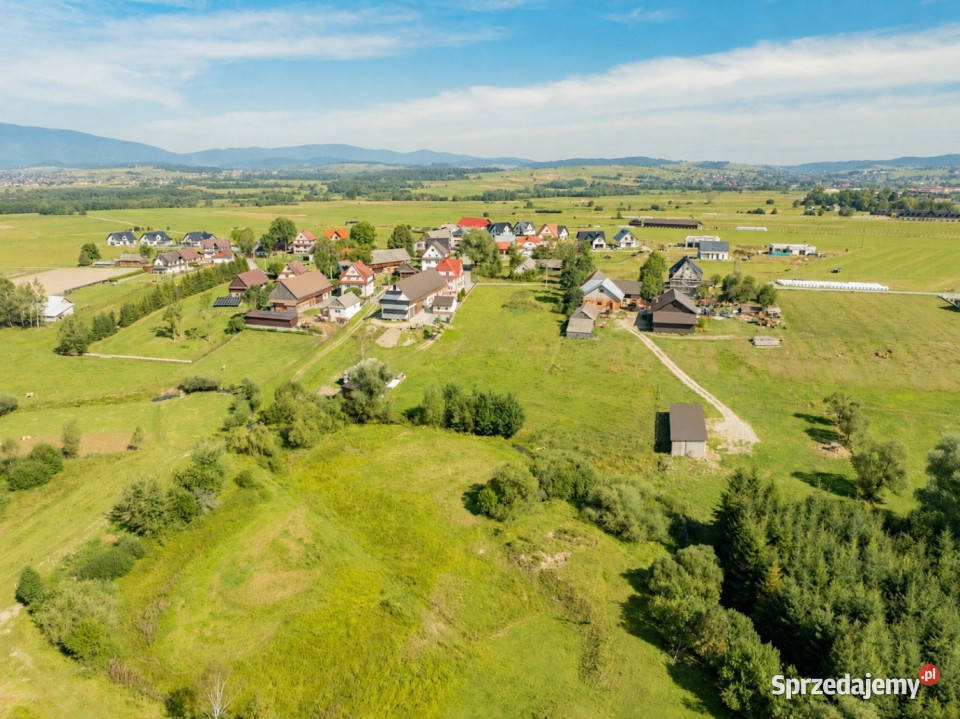 Działka Budowlano Rolna z widokiem na Tatry małopolskie