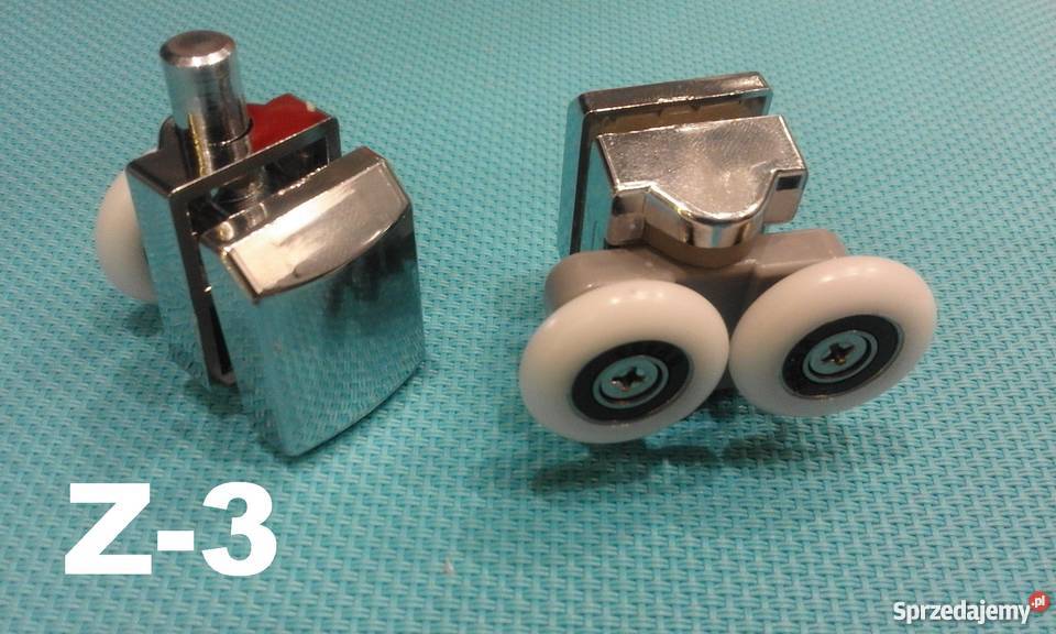 Rolki kółka do kabiny Durasan 2 24 mm zestaw Z3 Katowice