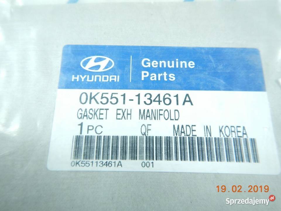 USZCZELKA KOLEKTORA SSĄCEGO HYUNDAI ORYGINAŁ Kolektory ssące