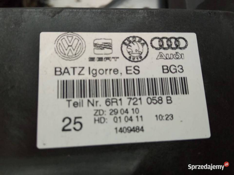 PEDAŁ HAMULCA SPRZĘGŁĄ KPL 6R1721059L Volkswagen Rok produkcji 2011 świętokrzyskie