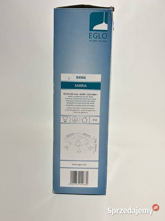 Lampa reflektor spot SARRIA 94966 EGLO Sanok