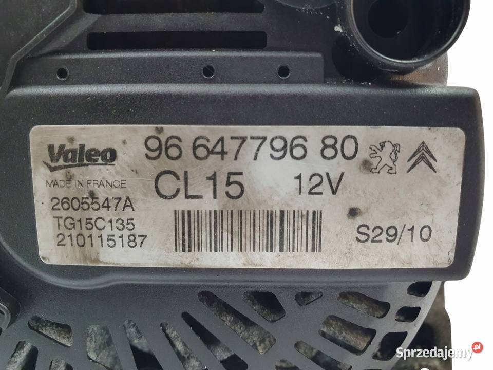 ALTERNATOR Peugeot 208 2008 308 3008 508 Partner lubelskie