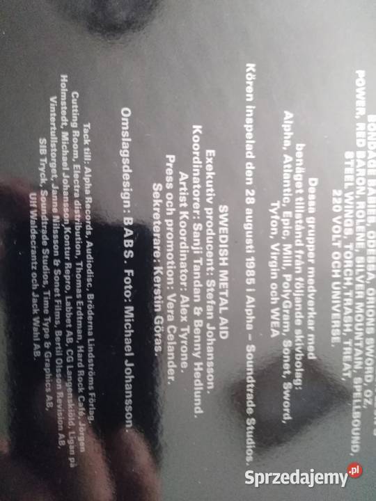 Płyta winylowe Swedish Metal Aid lubelskie Chełm