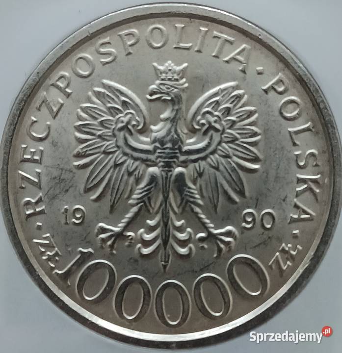 100 000 Solidarność 1990 r Typ B 3 Slab GCN MS