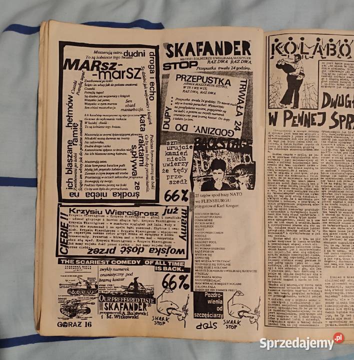 Garaż 56 Sierpień 1991 Fanzine punk oi hardcore Rybnik