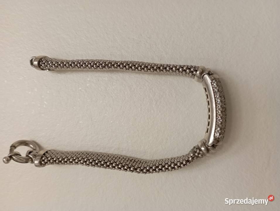 Bransoletka srebrna z cyrkoniami Bransoletki Radom