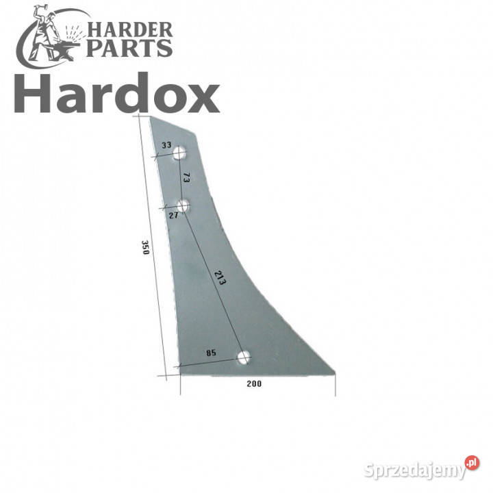 Pierś HARDOX 800501P części do pługa VOGEL NOOT Suwałki