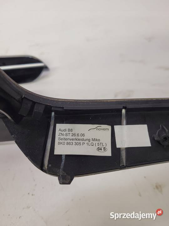 DEKOR TUNELU AUDI A4 B8 A5 8K0863305P BLACK osobowe sprzedam