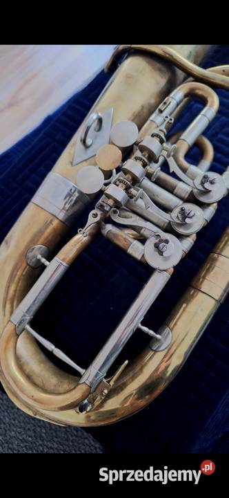 Baryton tenorowy B 4zaworowy Czechosłowacja Instrumenty dęte Nowy Dwór Gdański