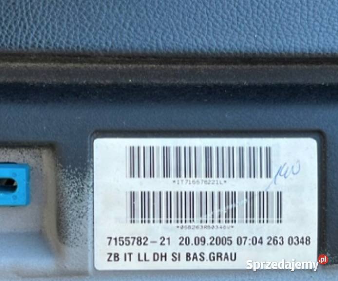 BMW E90 E91 AIRBAG KONSOLA PASY DESKA POD NAVI Kłodzko