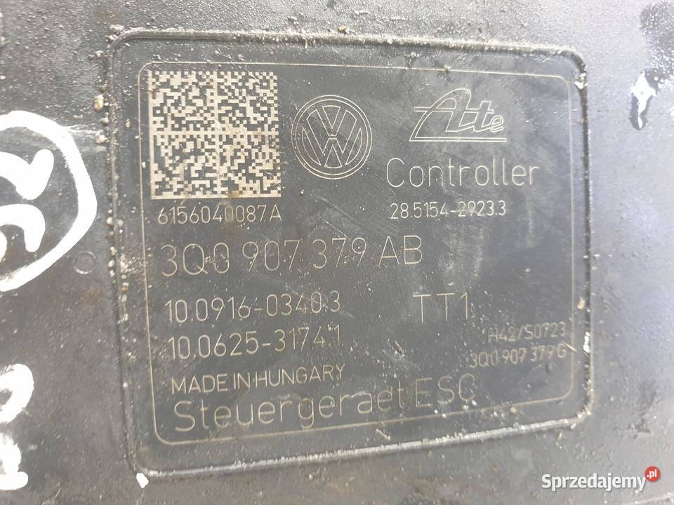 VW Passat B8 POMPA ABS Sterownik 3Q0907379AB Układ ABS i ESP lubelskie Rudka