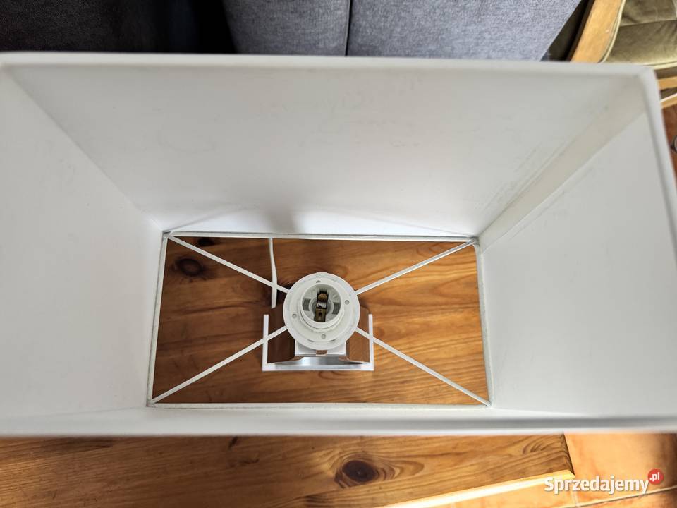 Lampa stołowa lampka nowoczesna klosz aluminium