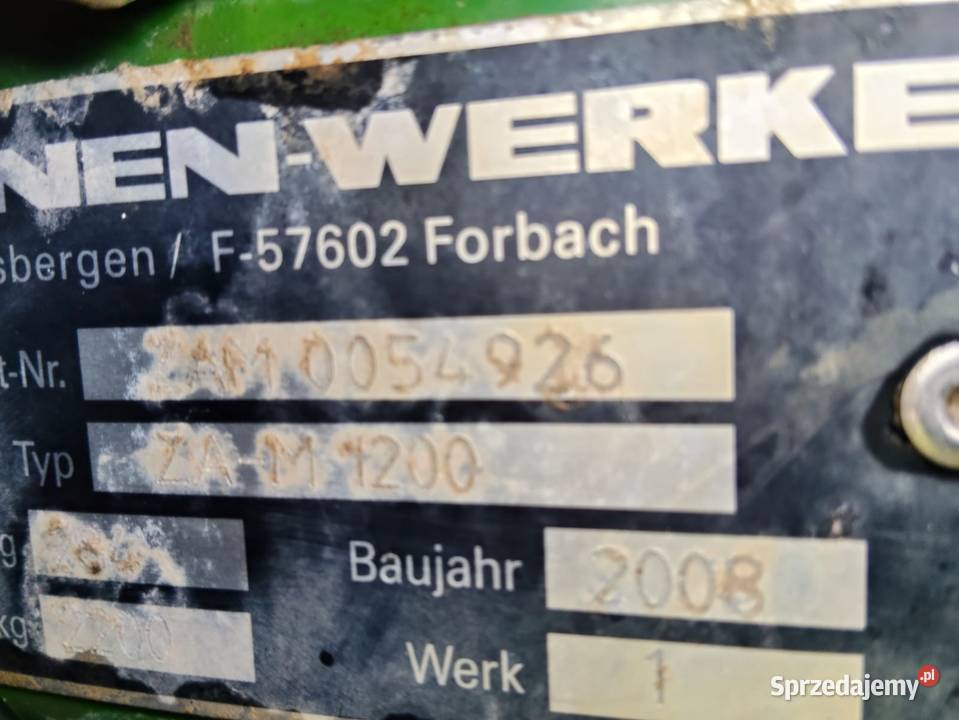 Rozsiewacz amazone zam 1200 fortix świętokrzyskie Damiany