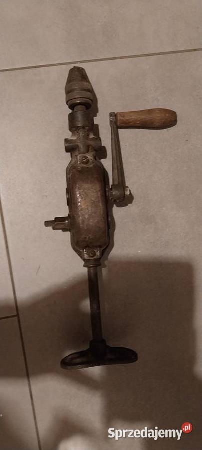 Wiertarka ręczna na korbkę działająca Wiertarki i wkrętarki Ciechocinek