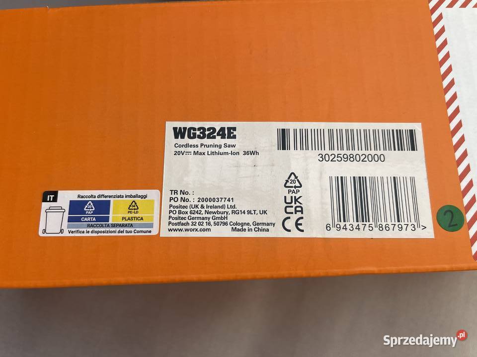 Worx WG324E mini pilarka akumulatorowa komplet Rzeszów