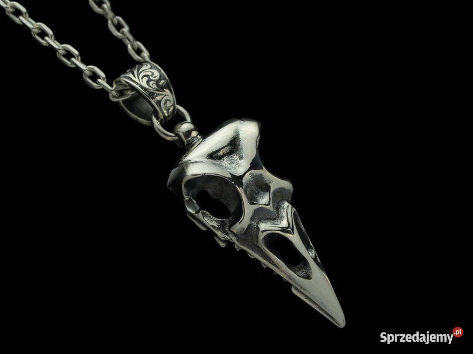 NASZYJNIKI Z CZASZKĄ KRUKA TYVODARCOM sprzedam