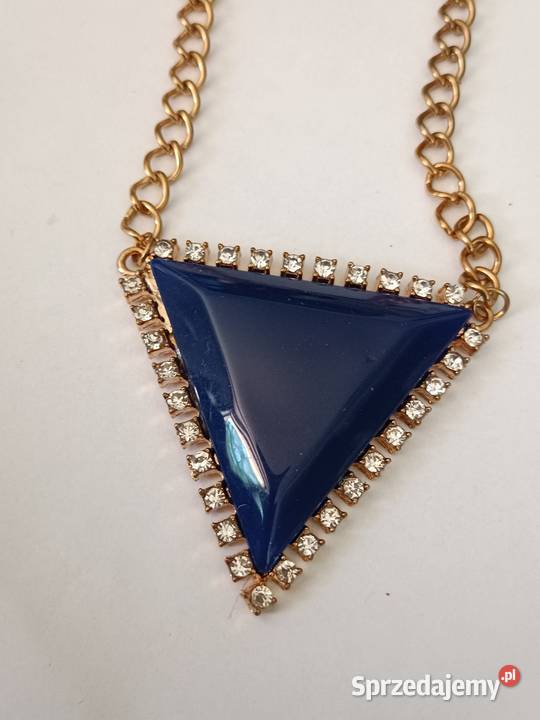 Granatowy naszyjnik wisior korale podlaskie Białystok