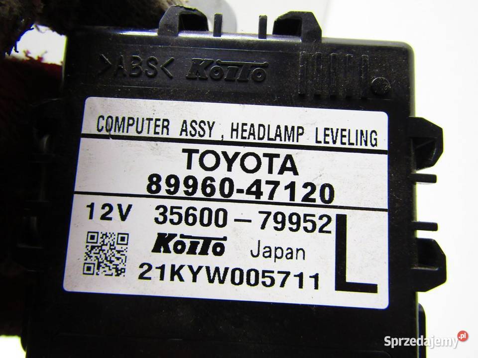 MODUŁ STEROWNIK ŚWIATEŁ TOYOTA PRIUS III LIFT sprzedam