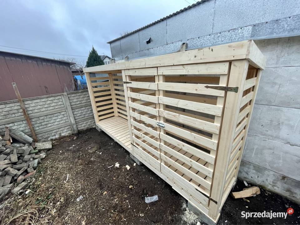 Drewutnia z zabudowa na kosze 400x90 opolskie