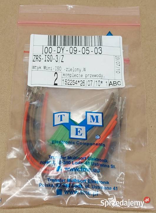 WTYK MINI ISO ZIELONY VW AUDI SEAT SKODA ALFA osobowe dolnośląskie Mielęcin