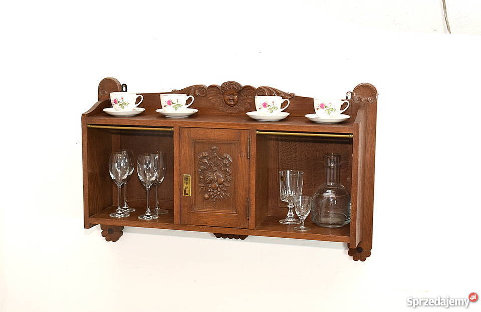 Stara dębowa półka szafka wisząca wysyłam dolnośląskie Świdnica sprzedam