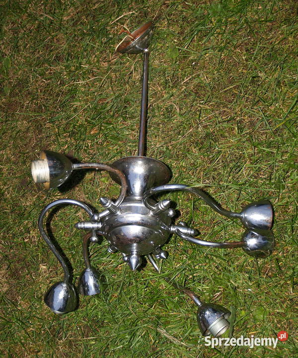 Sprzedam mosiężny chromowany żyrandol małopolskie Pogórska Wola