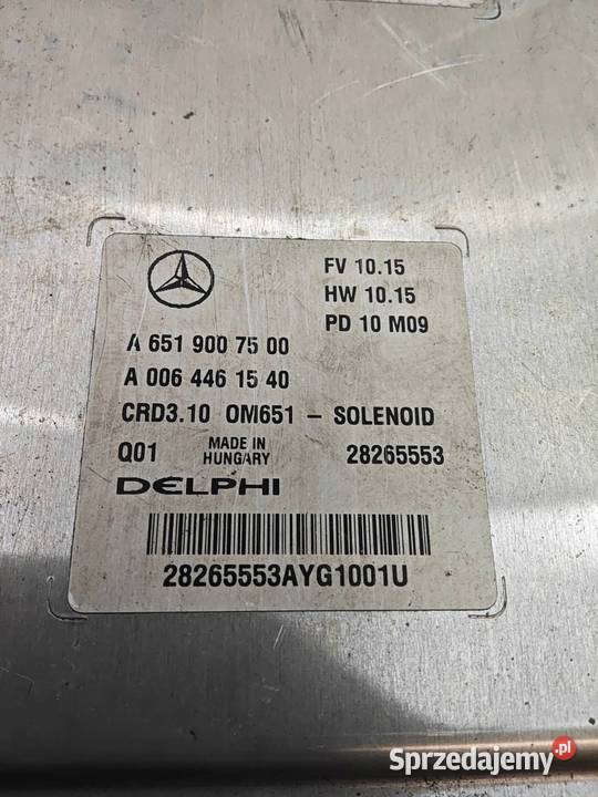 MercedesBenz C W204 22 CDI Komputer Sterownik Części samochodowe Opole Lubelskie