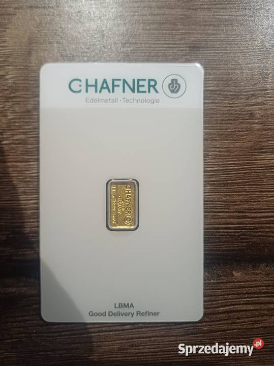 Sztabka złota 1g próby 999 Limanowa