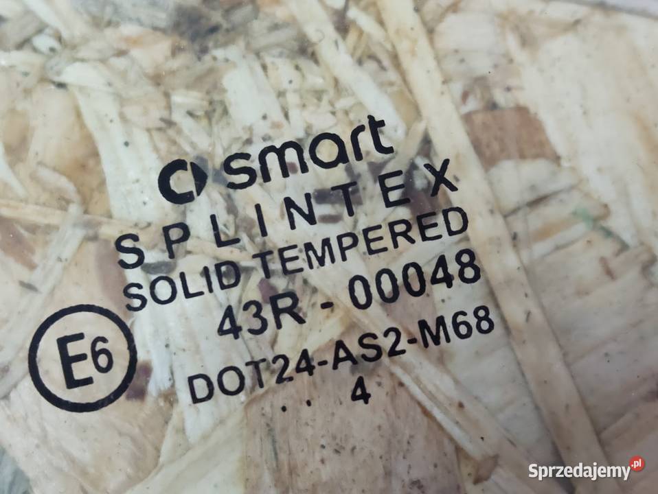 Szyba Drzwi Lewy Tył Smart 454 Forfour 43R00048 Pleszew