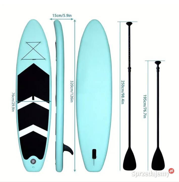 Duży zestaw deska SUP 320x76x15 Nowy Sącz