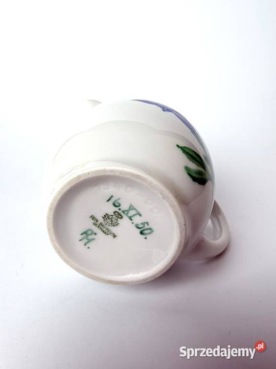 Stary pękaty Mlecznik Sophienthal Ręcznie Porcelana i szkło Kraków