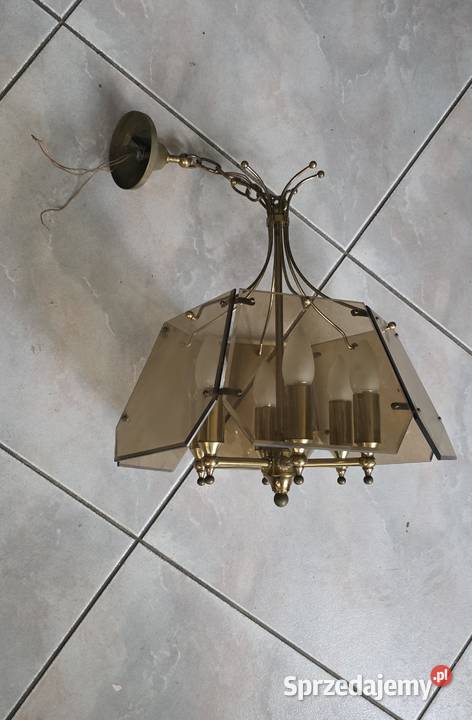 Lampa wisząca trzy kinkiety