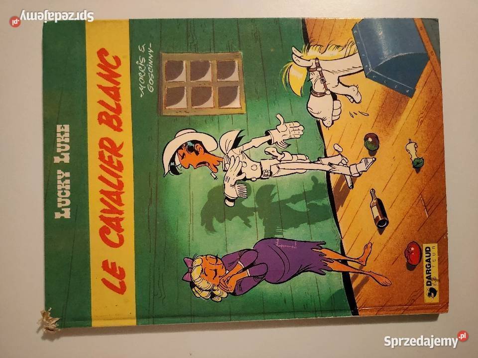 Komiks Lucky Luke Le Cavalier Blanc 1975 Morris Goscinny.