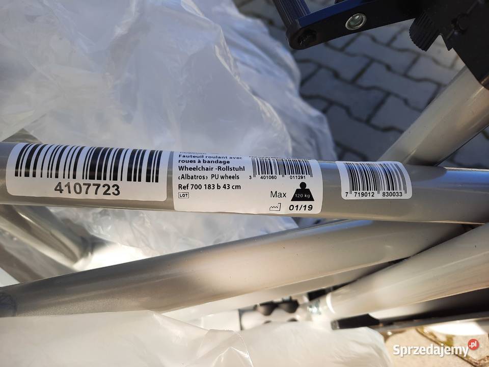 FRANCUSKI WÓZEK INWALIDZKI ALUMINIOWY Gaszowice