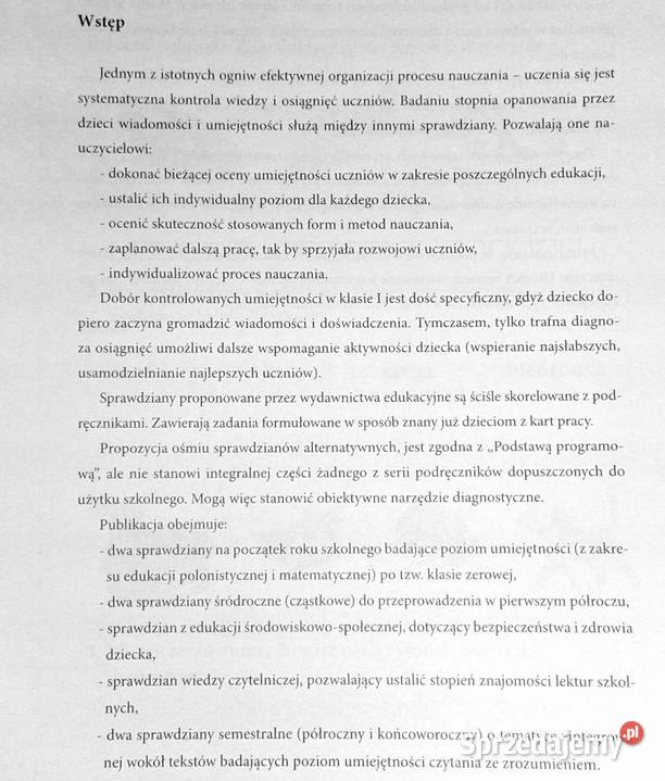 Czy już potrafię Sprawdziany klasy II Opalińska Pozostałe Chełm sprzedam