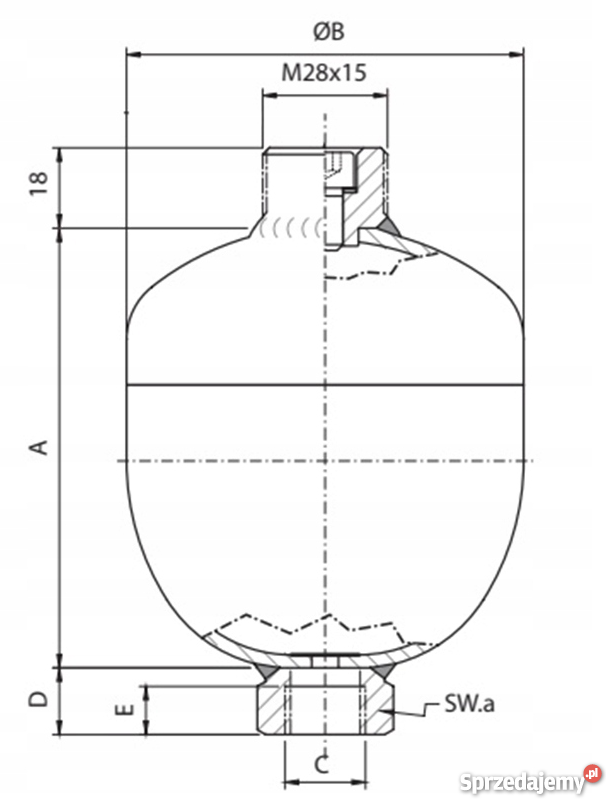 Akumulator hydrauliczny Hydroakumulator 05 L 20 kujawsko-pomorskie Solec Kujawski sprzedam