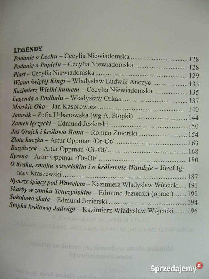 Baśnie i legendy polskie Warszawa