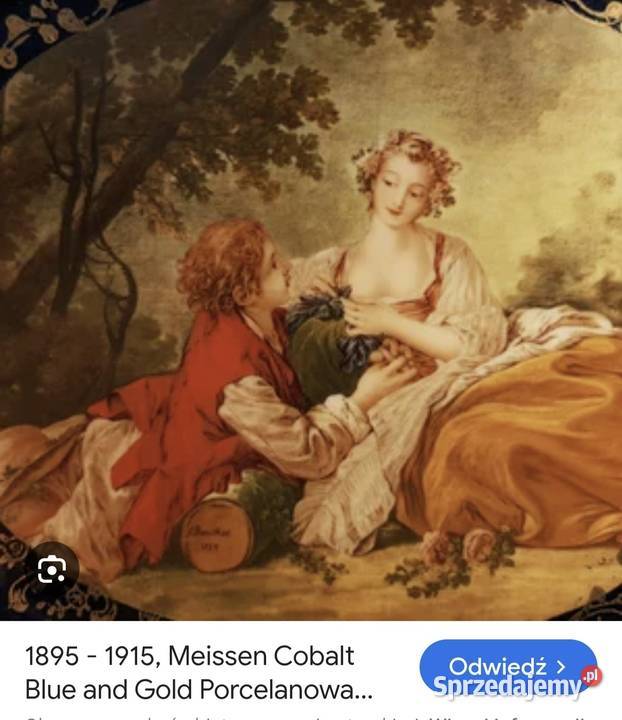 Piękny talerz dekoracyjny z wizerunkiem łódzkie Pabianice