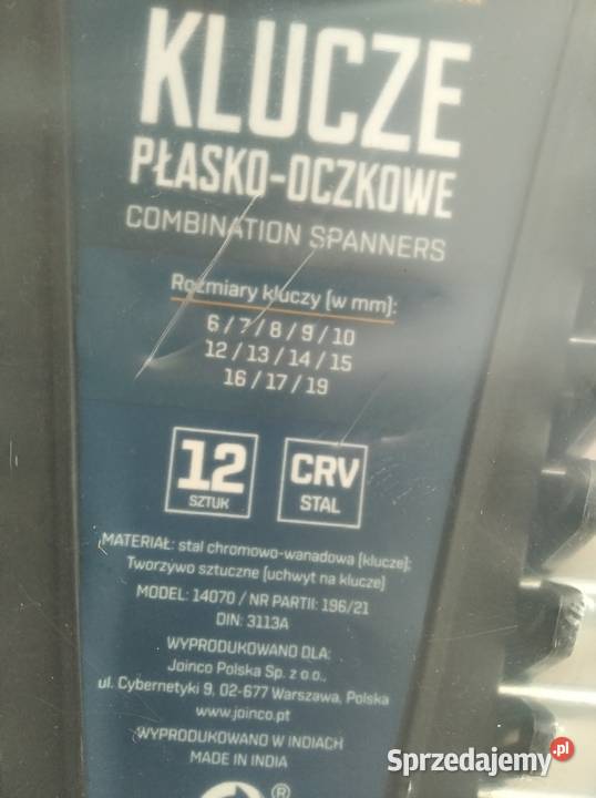 NAJTANIEJ Klucze Płasko Oczkowe Zestaw 12 śląskie Zabrze