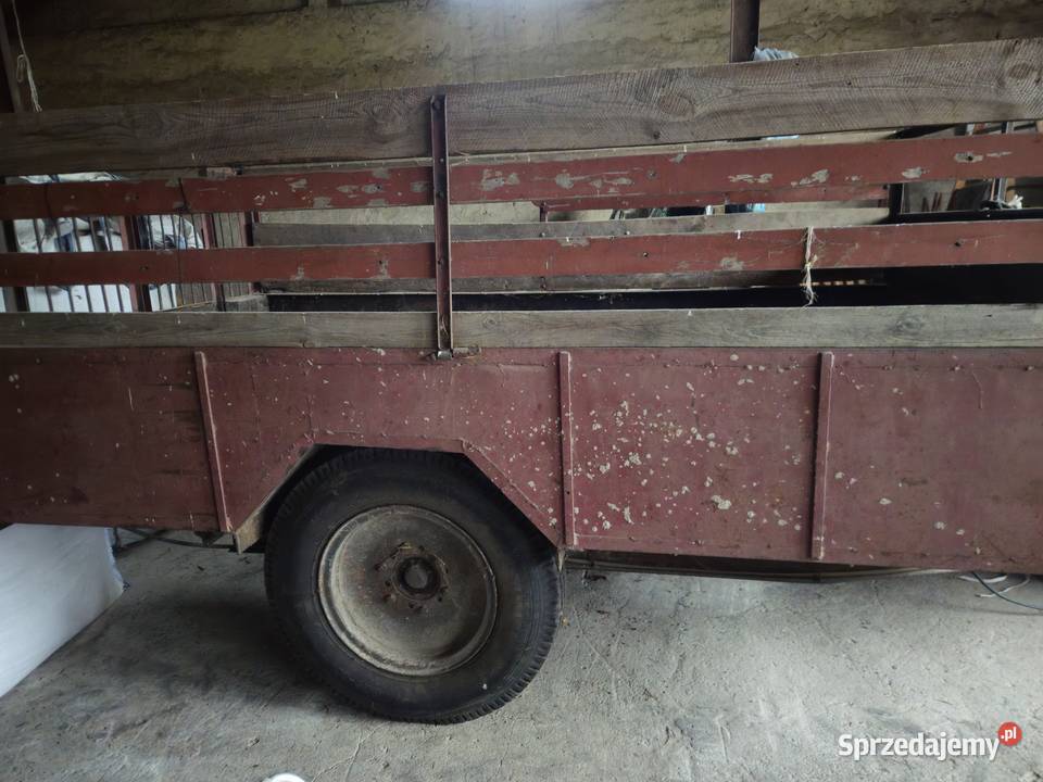 Sprzedam przyczepę jednoosiową wywrot na tył Proszenie