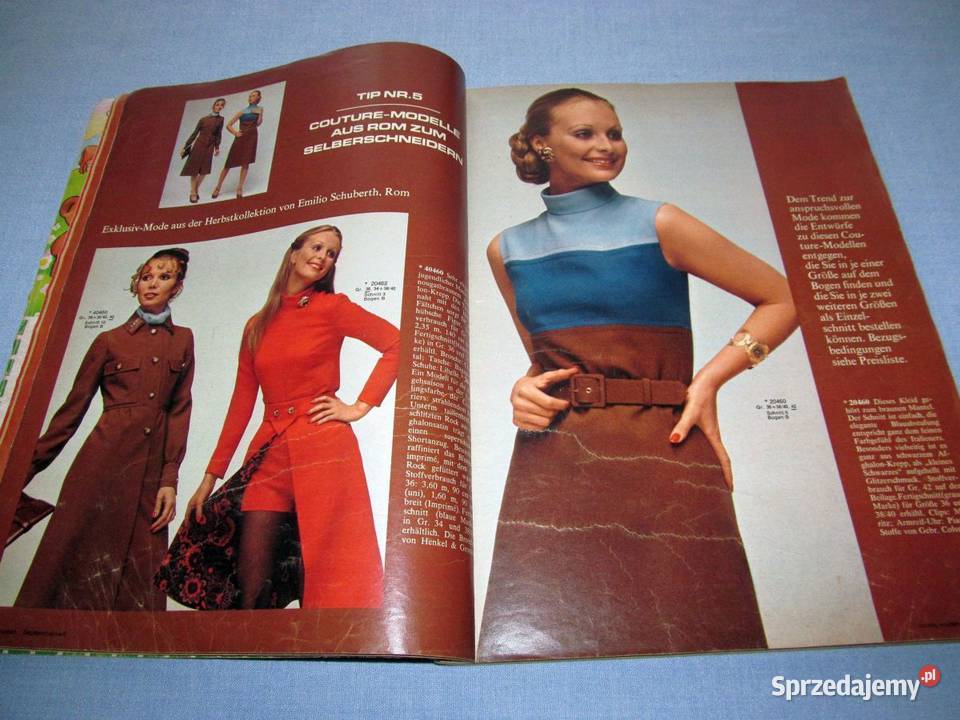 Burda Moden 91971 magazyn mody wykroje Vintage