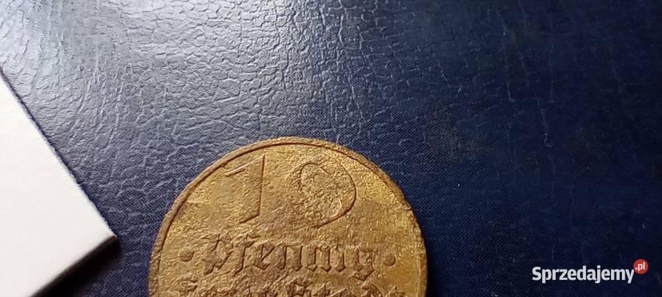 Stare monety 10 fenigów 1932 WMG Polska Lesko