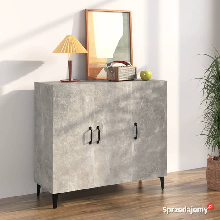 Szafka szarość betonu 90x34x80 materiał mazowieckie Warszawa