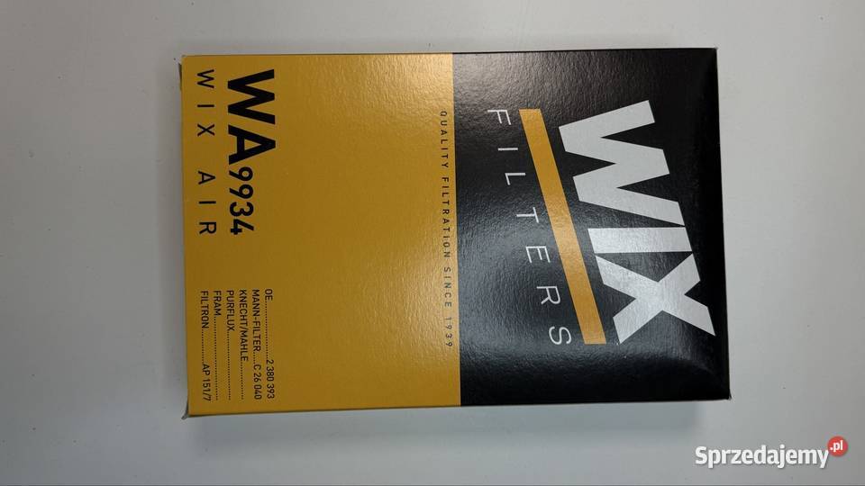 Nowy filtr powietrza WIX WA9934 Warszawa