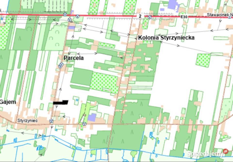Działka budowlana 1200 m2 Styrzyniec Słoneczna
